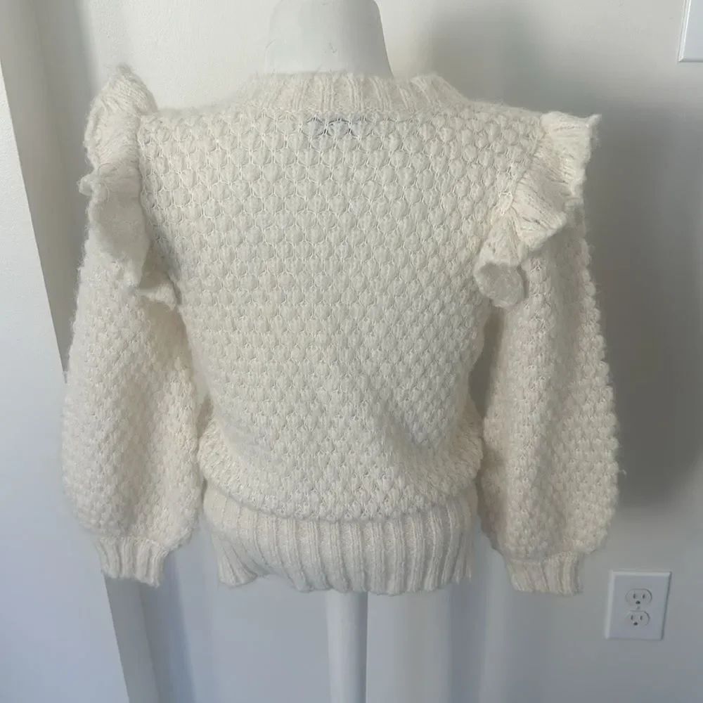 St. Roche Candy Alpaca Sweater-Ivory S - Picture 6 of 9